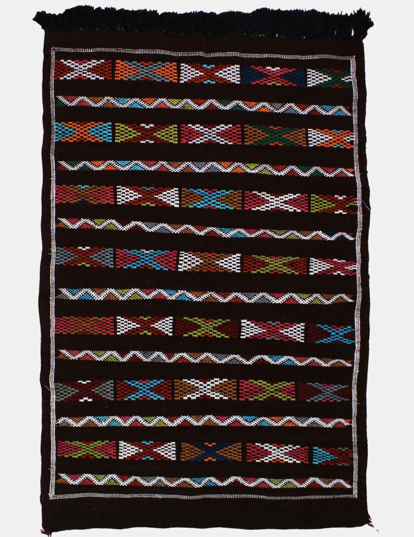 Berber Rug Brown Wool Bejaâd