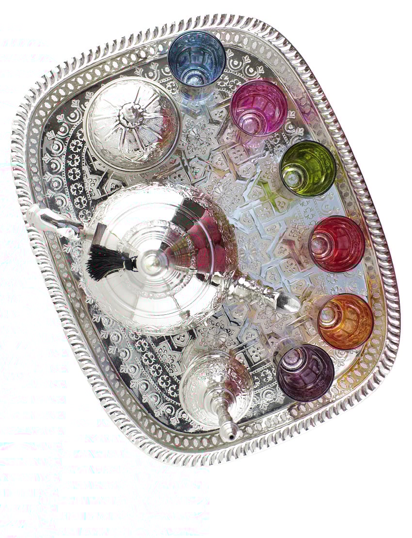 Complete Moroccan tea set