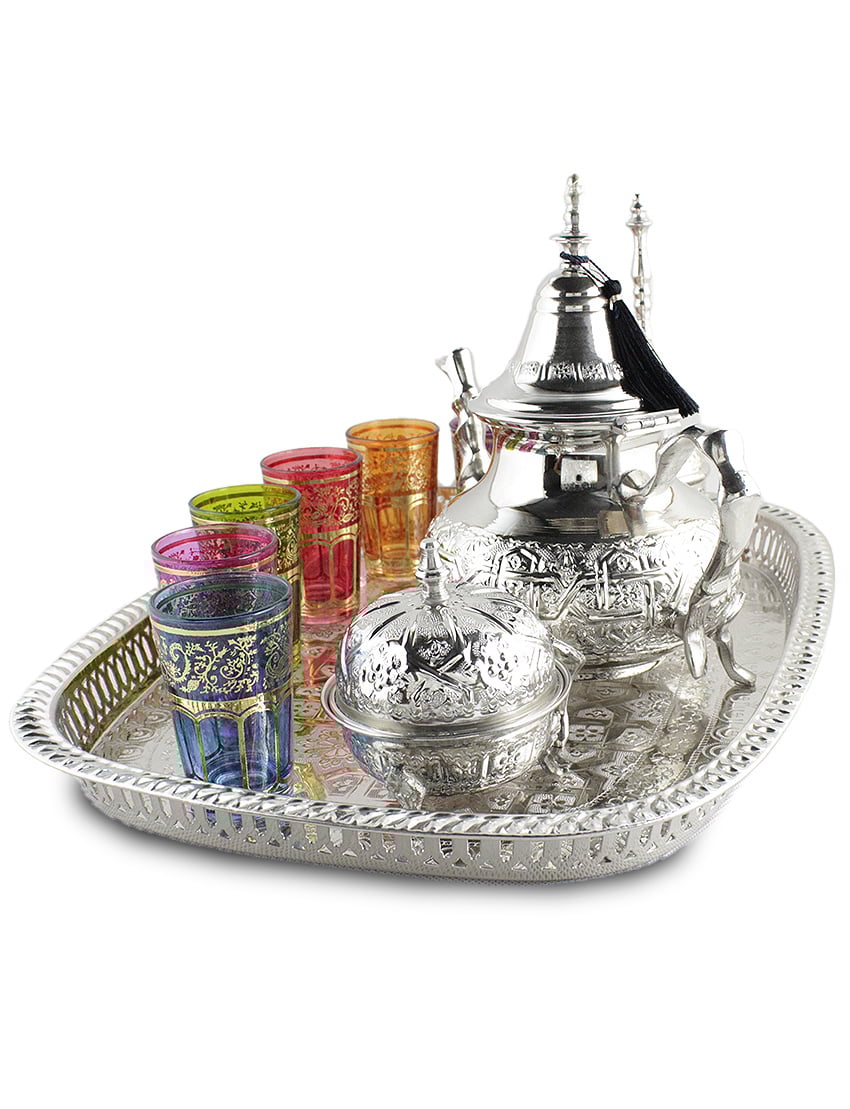 Complete Moroccan tea set