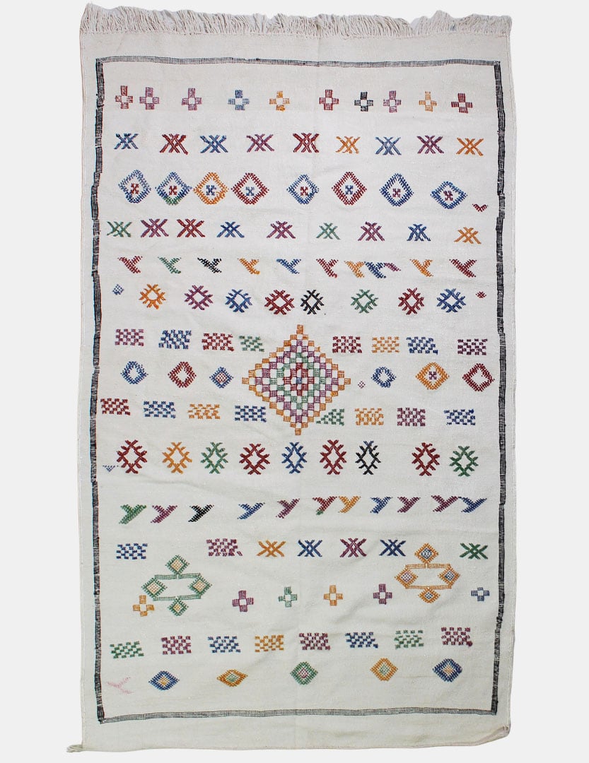 Berber Sabra White Rug - Bejaâd