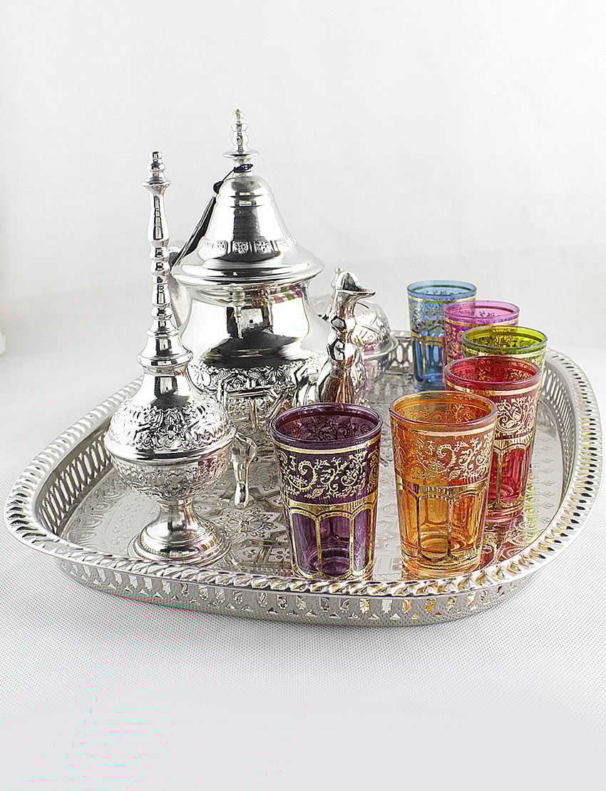 Complete Moroccan tea set