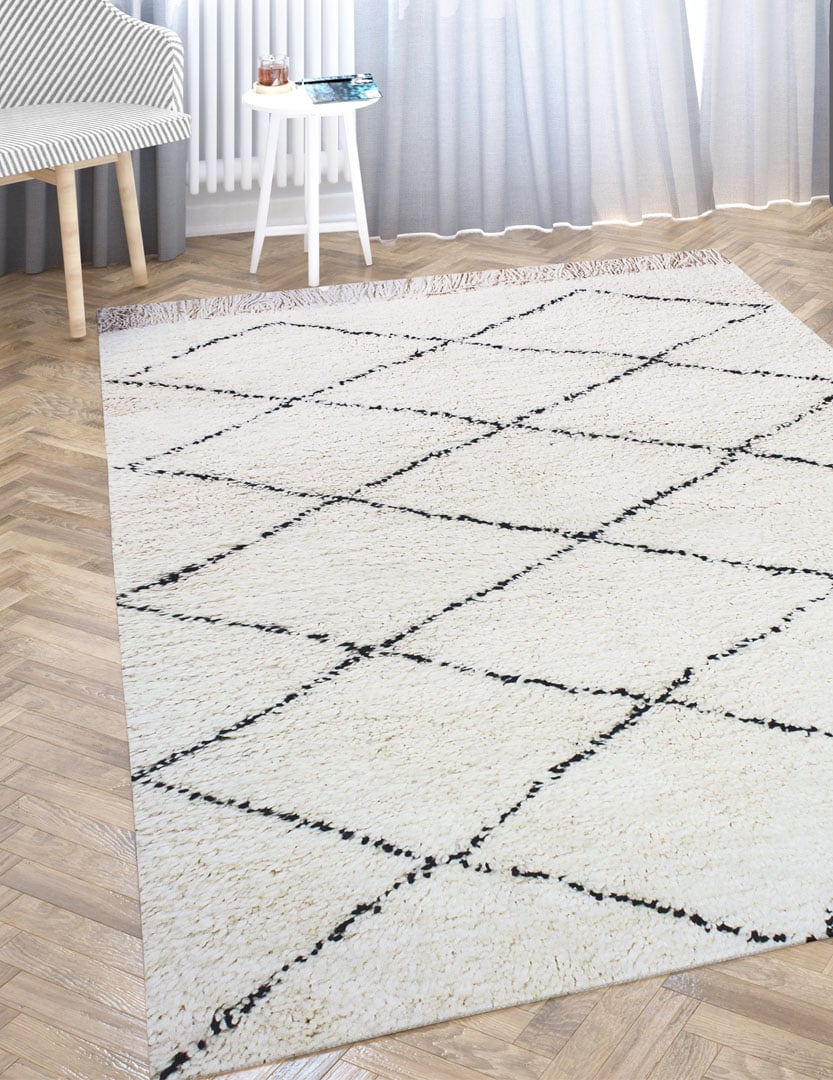 Beni Ouarain rug 100% wool