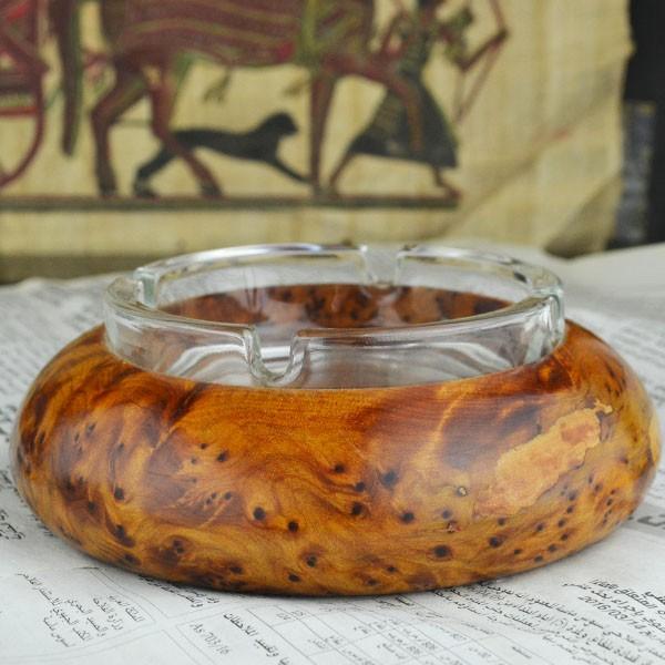 Moroccan wooden ashtray