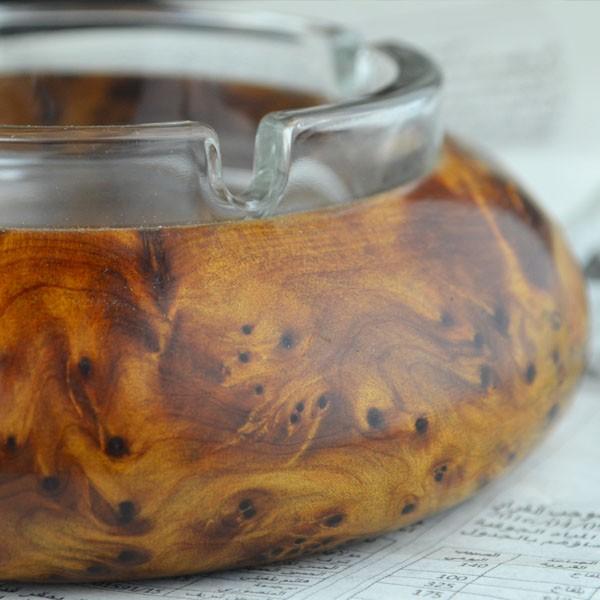 Moroccan wooden ashtray