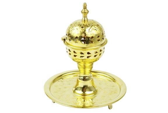 Copper incense burner
