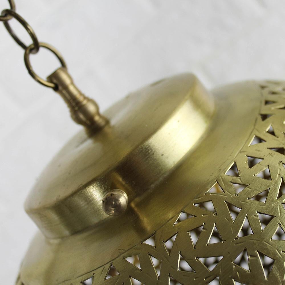 Large copper pendant light