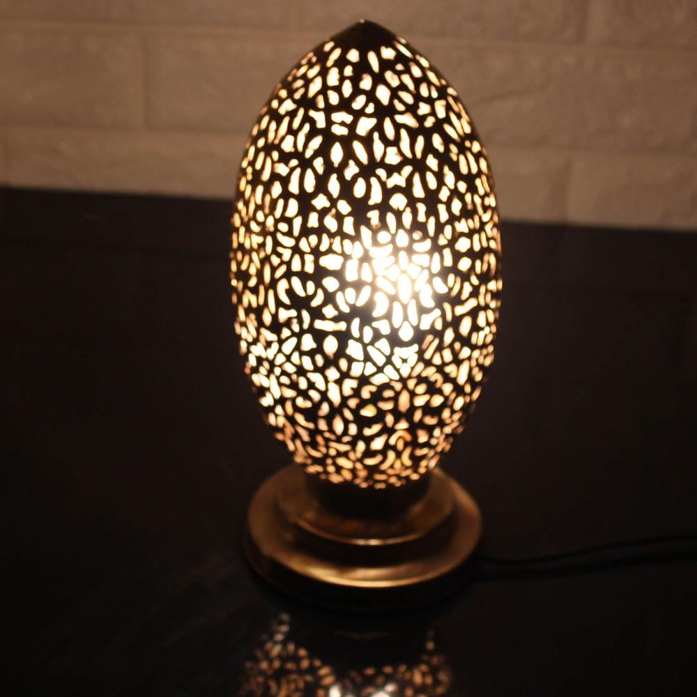 Nickel Teardrop Electric Lamp