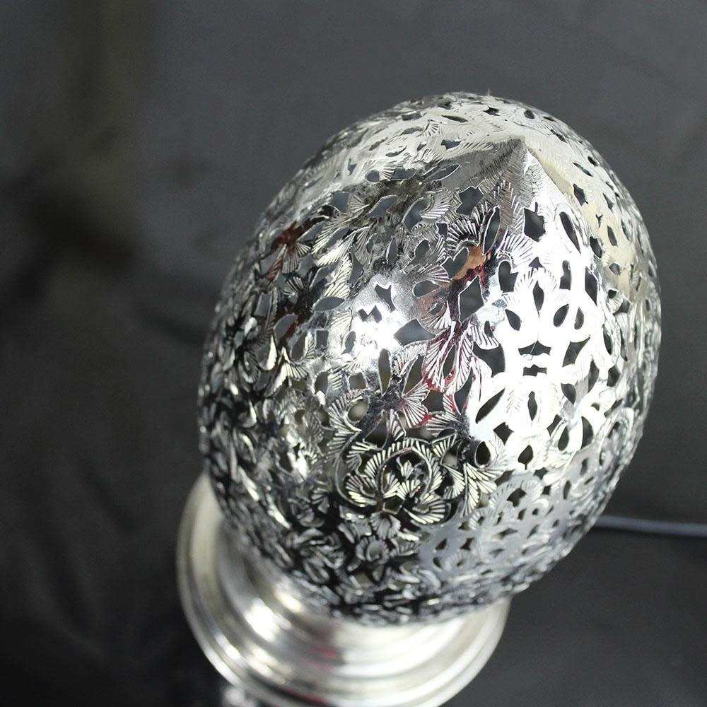 Nickel Teardrop Electric Lamp