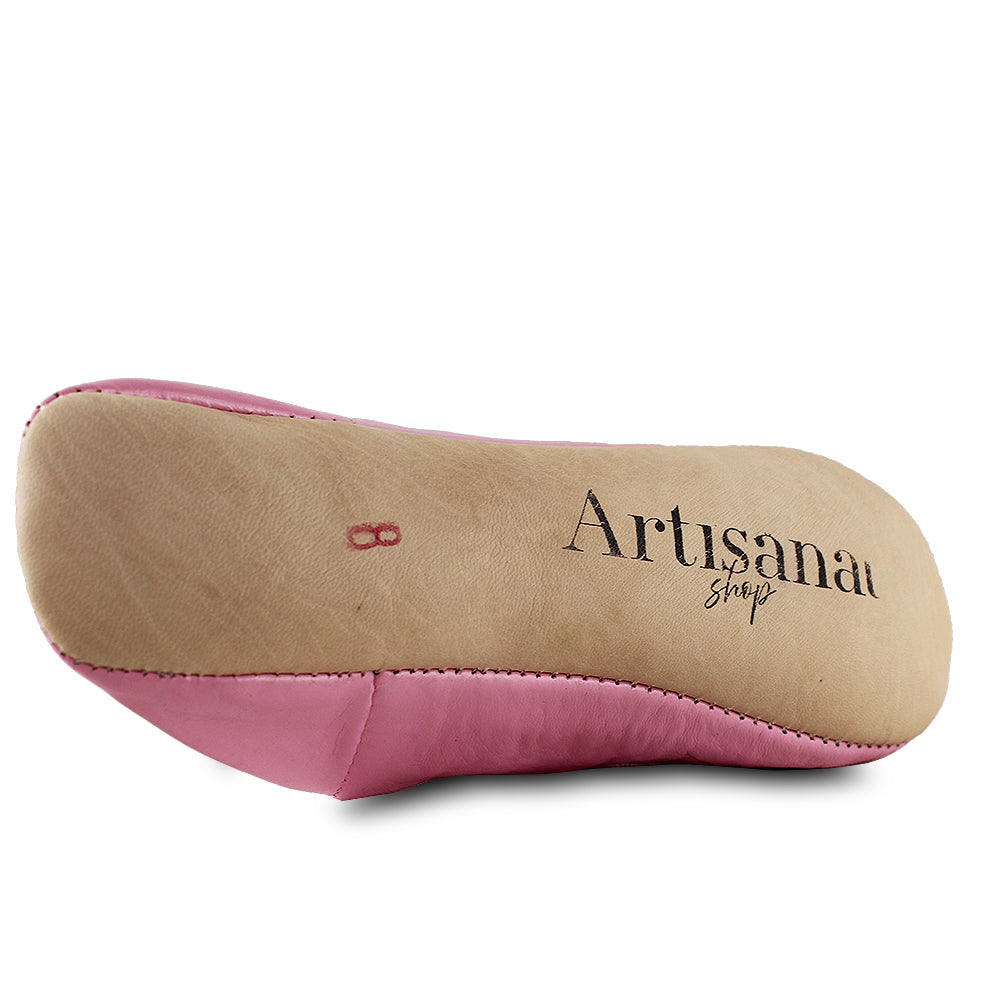 Pink sequin slipper babouche