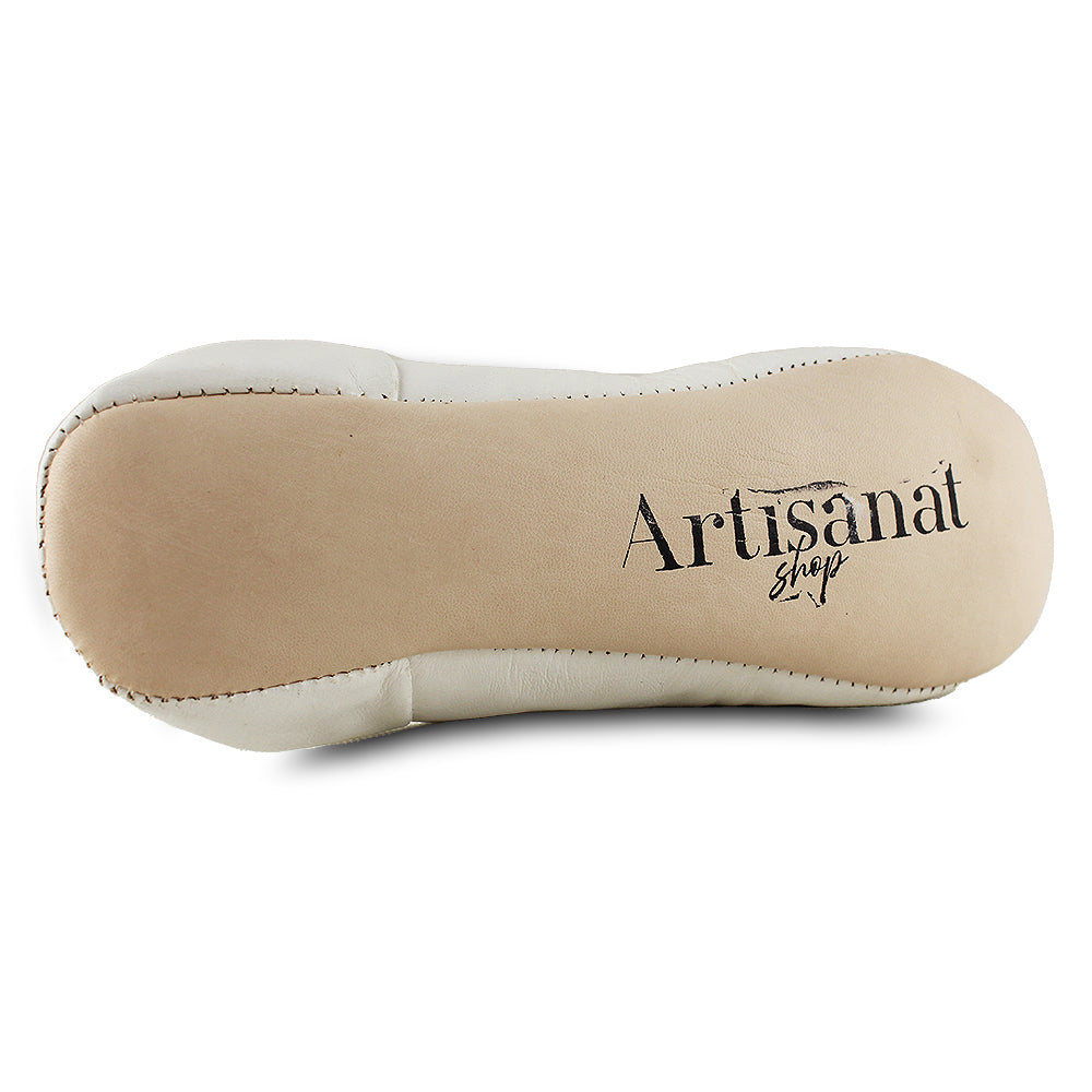 White sequin slipper babouche