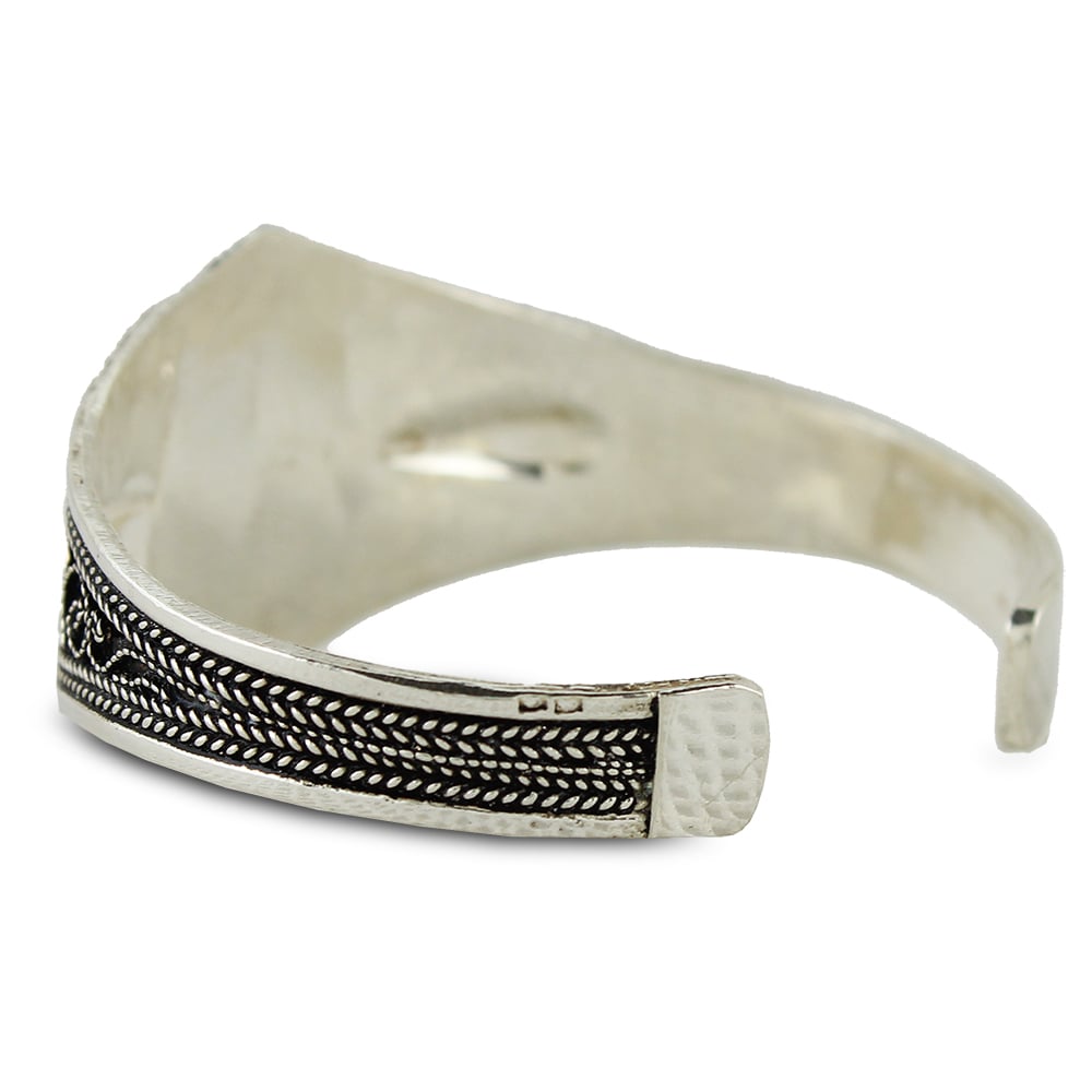 Berber bracelet in 800 silver and Tamila stone