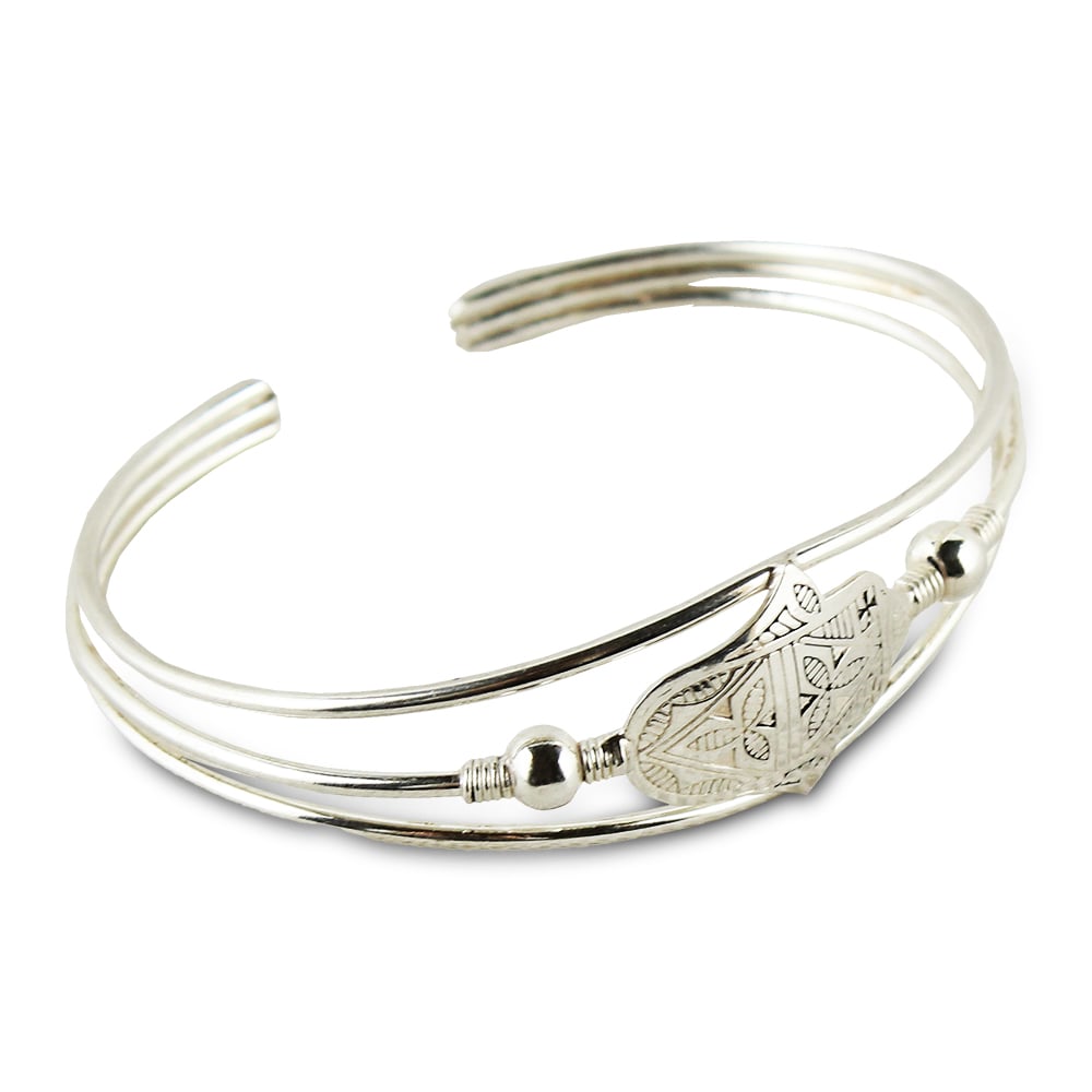 Berber silver bracelet 800 Fatima