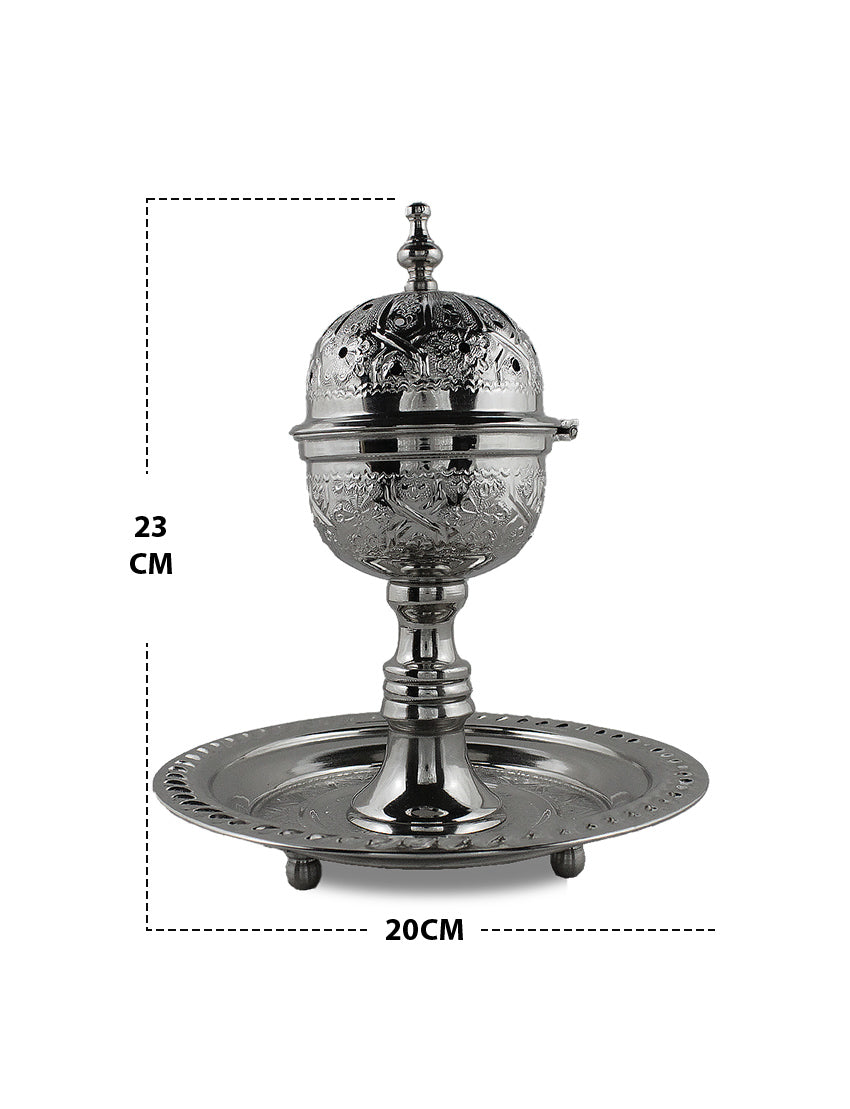 Silver incense burner