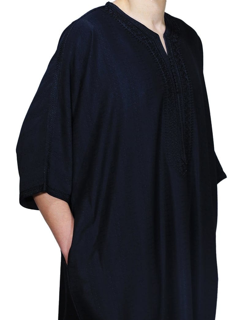 Gandoura Atlas black Medjoul