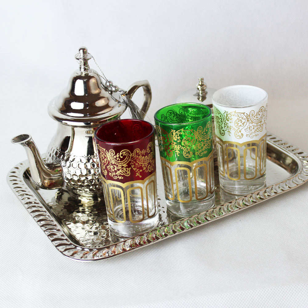 Moroccan Tea Set: Handmade Artisan Set – Artisanat Shop