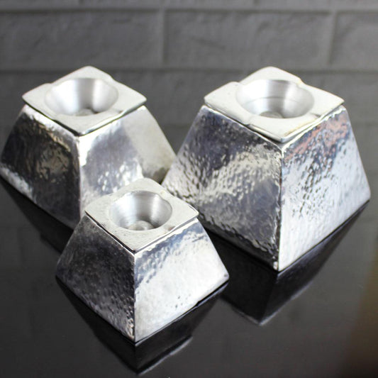 Set of 3 Moroccan pyramid ashtrays