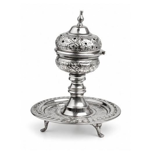Silver incense burner