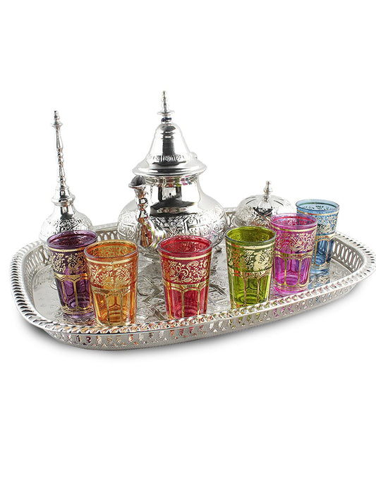 Complete Moroccan tea set