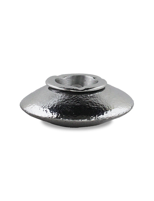 Small Moroccan flat aluminum ashtray