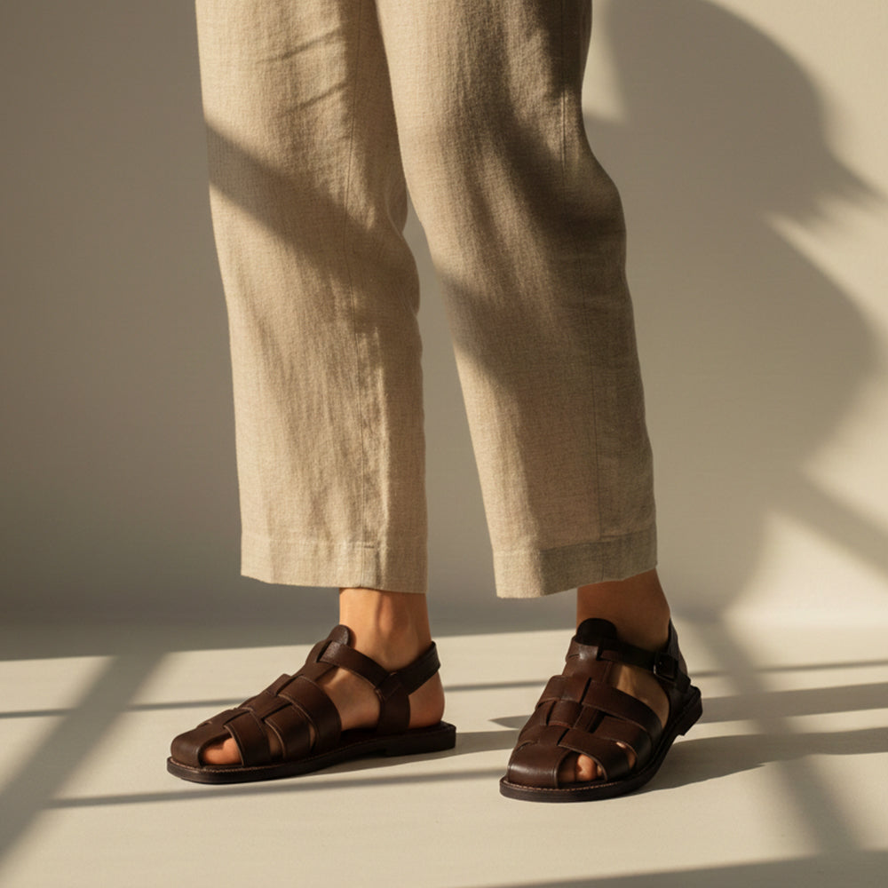 Quemado Sandal – Chocolate Brown