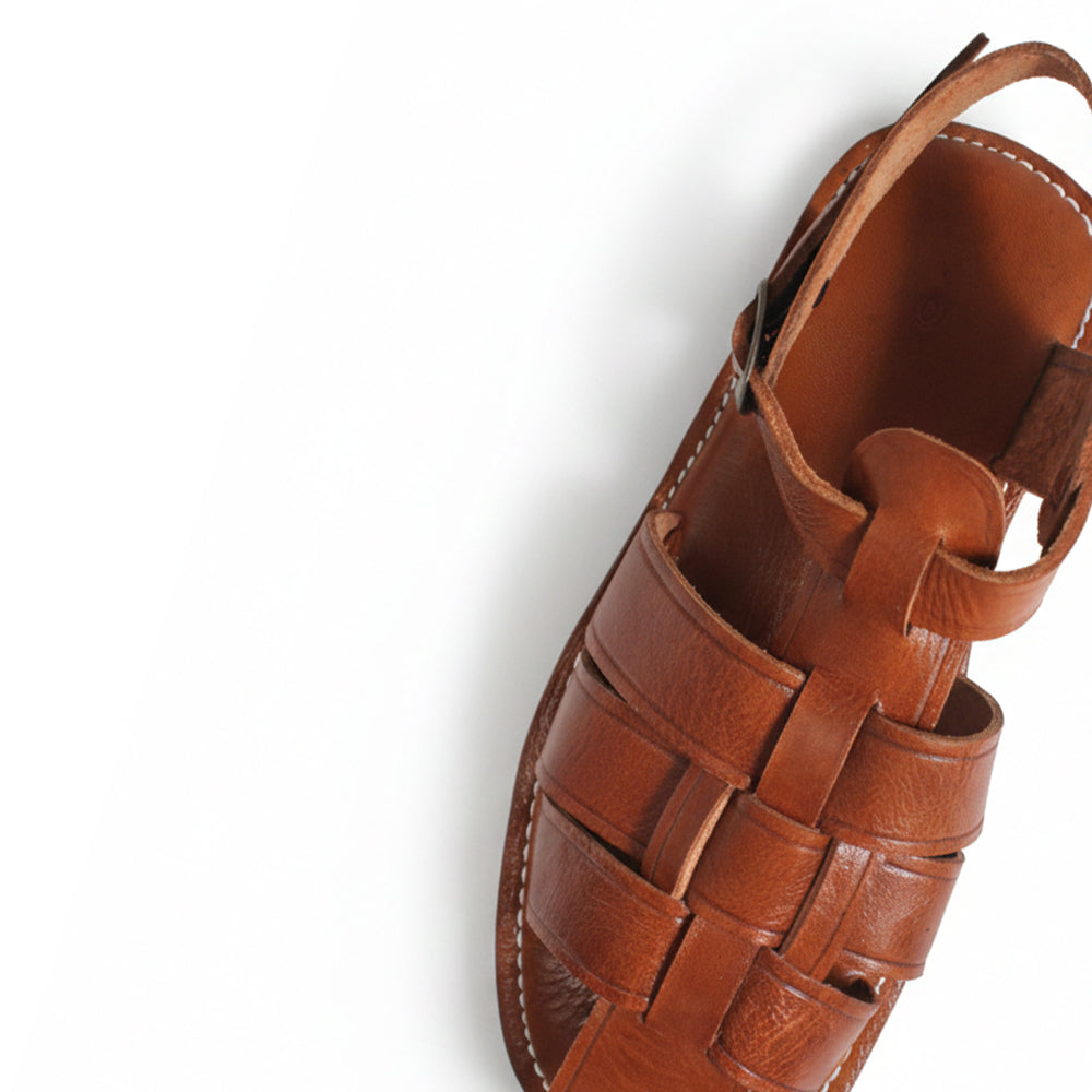 Quemado Sandal – Cognac Brown