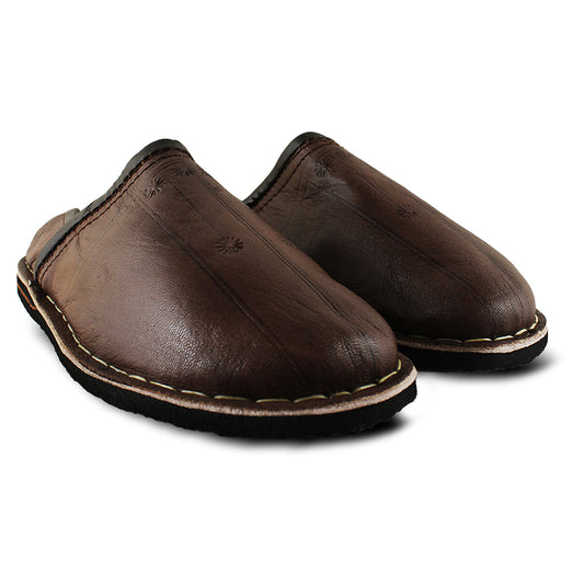 Berber Mule Black Chocolate Slipper