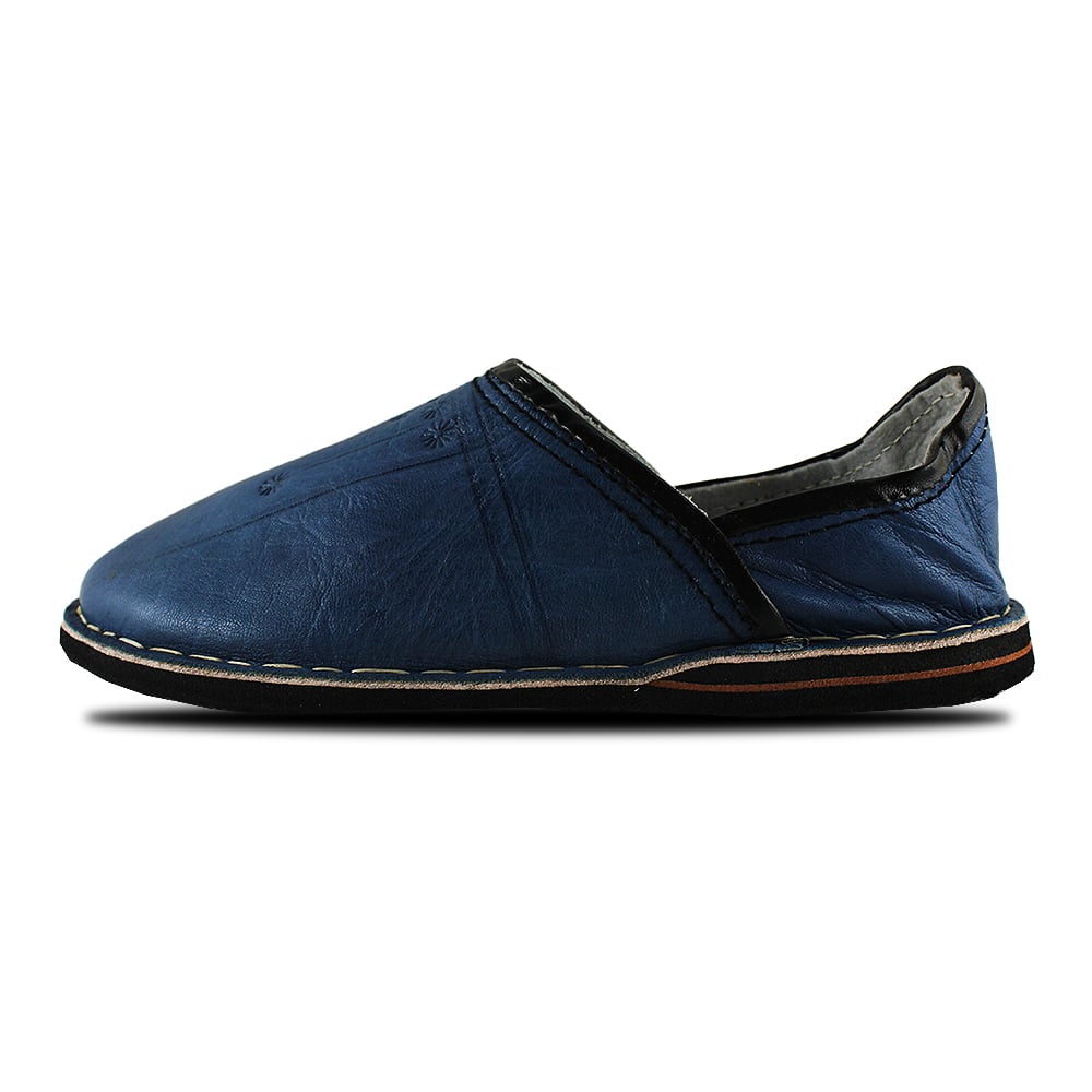 Berber Babouche Mule Blue Jean