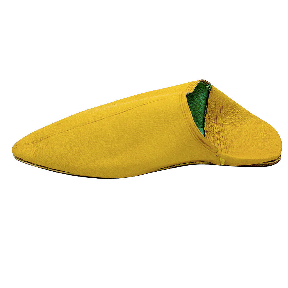 Classic yellow leather babouche