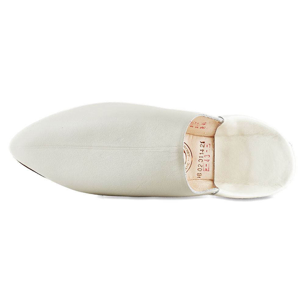 Royal White Ivory Babouche