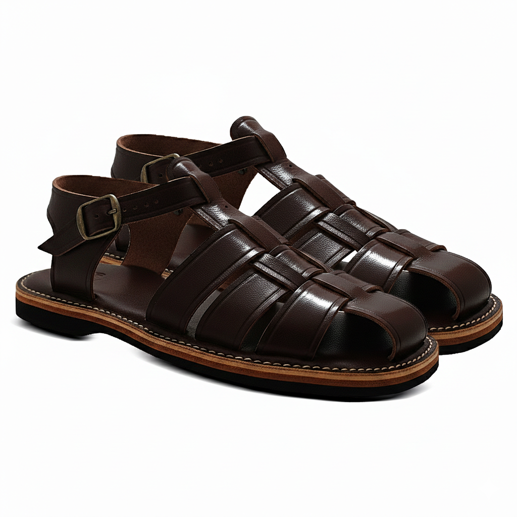Quemado Sandal – Chocolate Brown