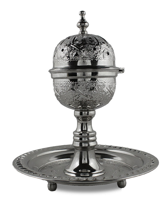 Silver incense burner