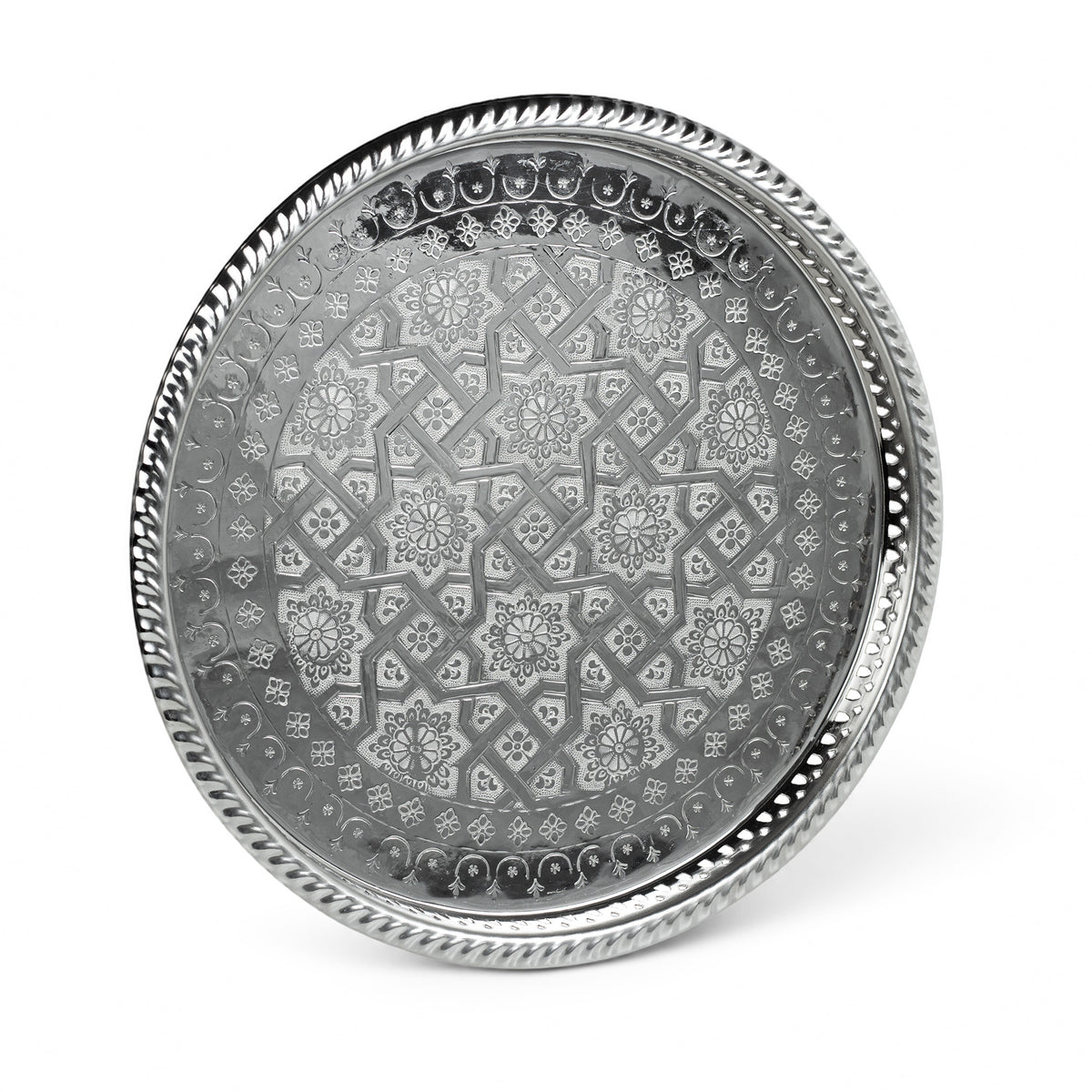 Classic Moroccan Tea Tray Round