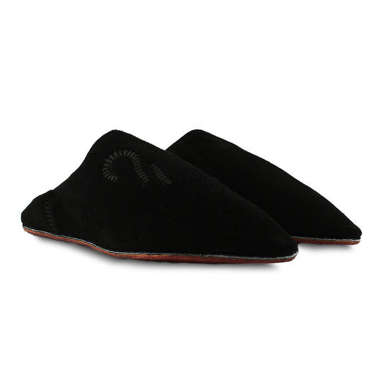 Black Suede Babouche