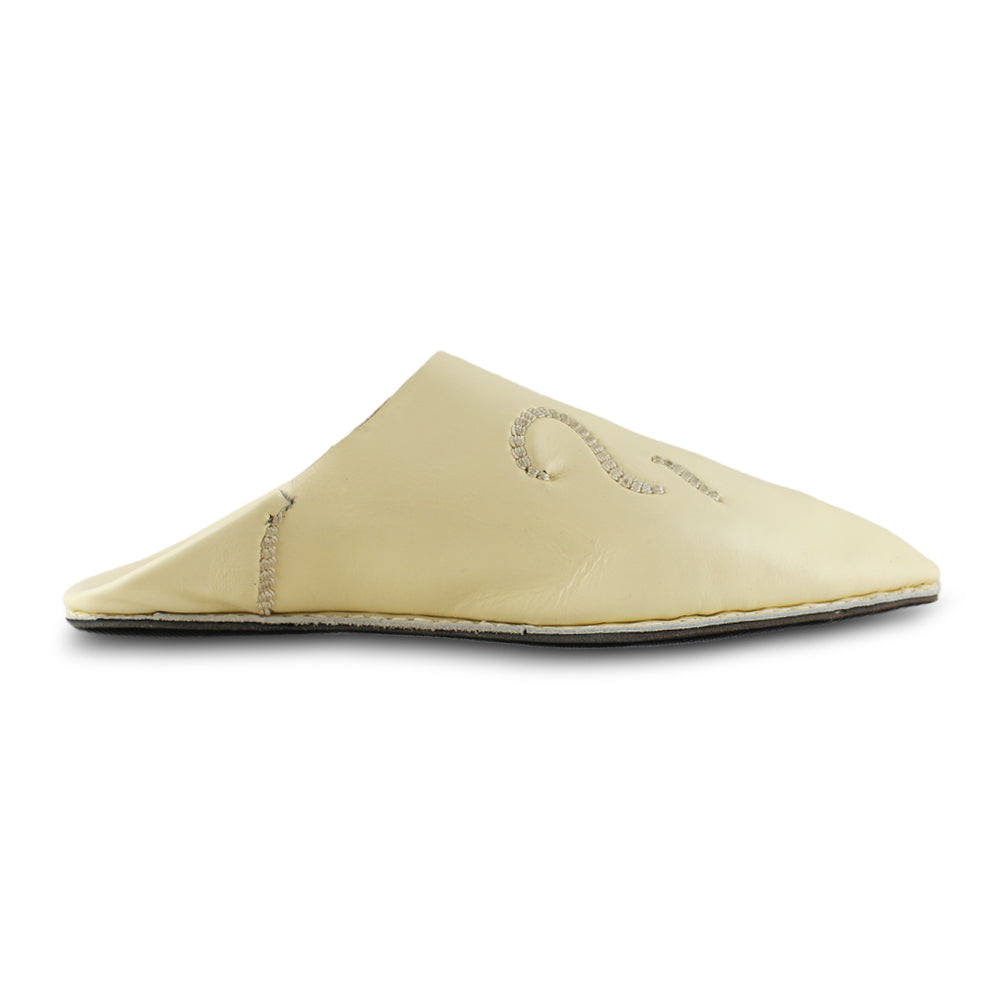 Classic Beige Fez Babouche for Men