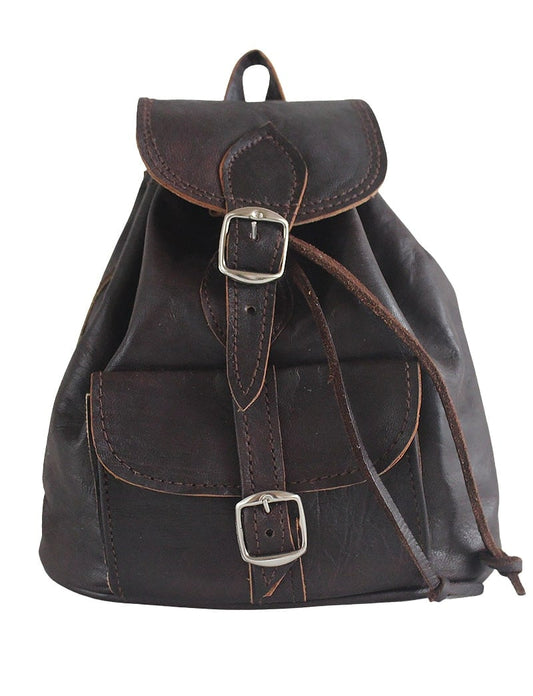 Vintage children's leather backpack