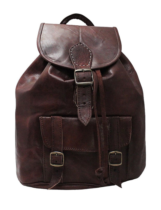 Vintage leather backpack