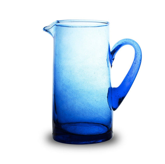 Beldi Blue Glass Carafe